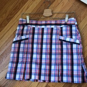 Lizzie Driver Madras Golf Skirt/Skort, 2